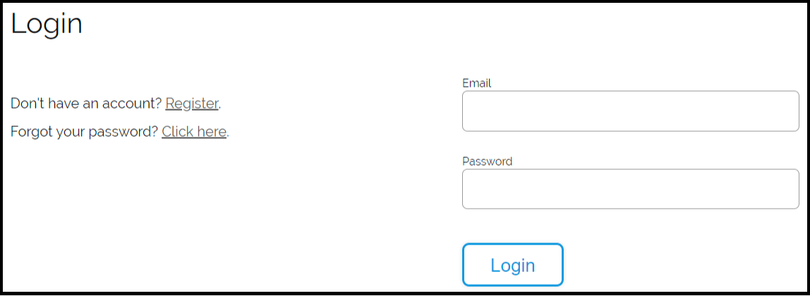 Web login dialog box